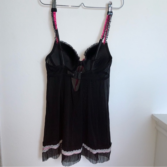 Rampage Y2k Intimates Bustier Pink Bow Slip Dress Women’s Small - Picture 6 of 10